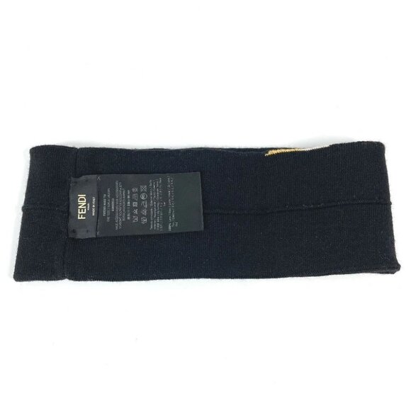 FENDI FXS385 logo Accessories Headbands hair band wool Black main image 5